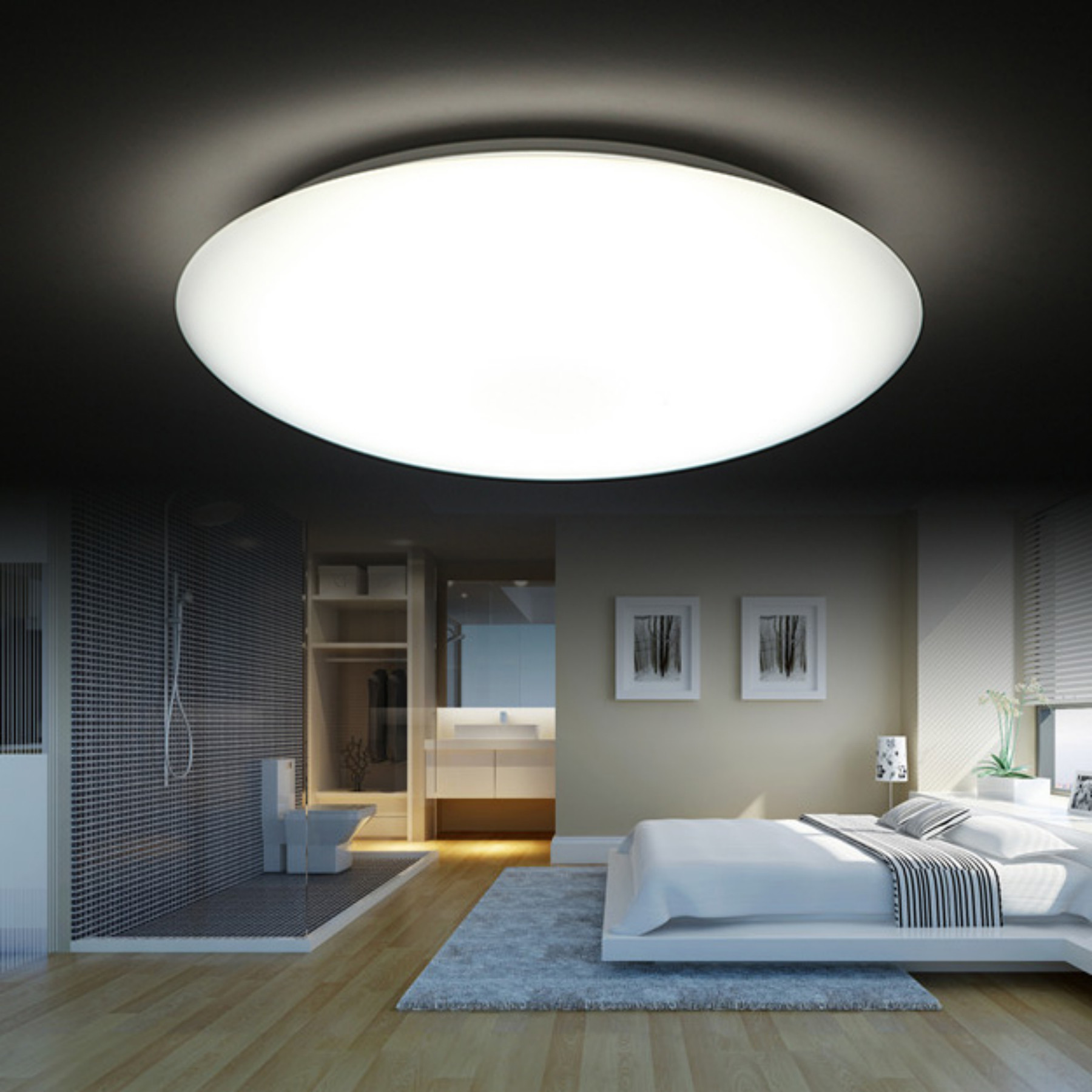 Safe And Convenient Dimmable LED Ceiling Lights Durable 40000 Hours Life Time