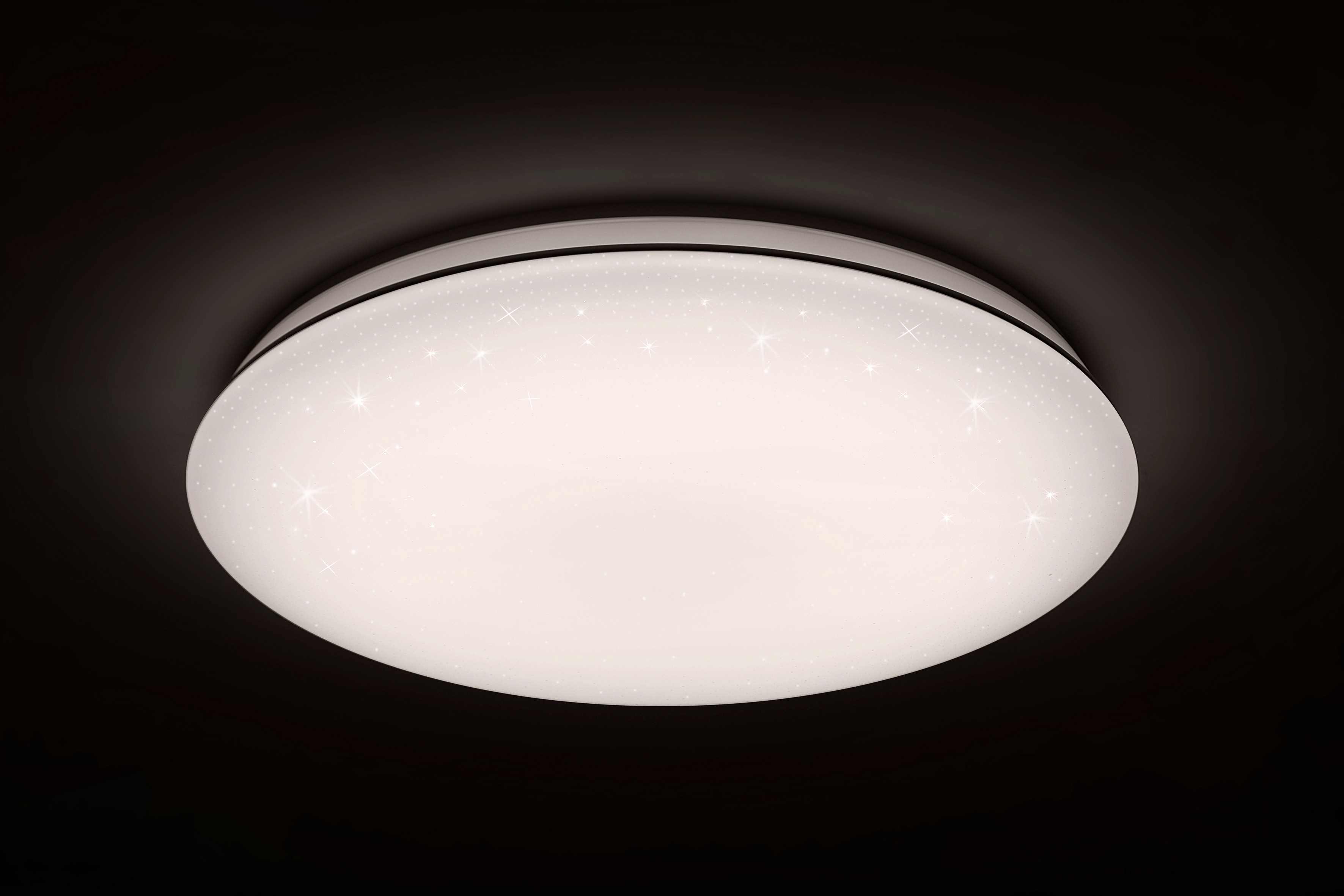 Aluminous Frame Design Round Ceiling Lamp ,  Remote Control Large Round LED Ceiling Light