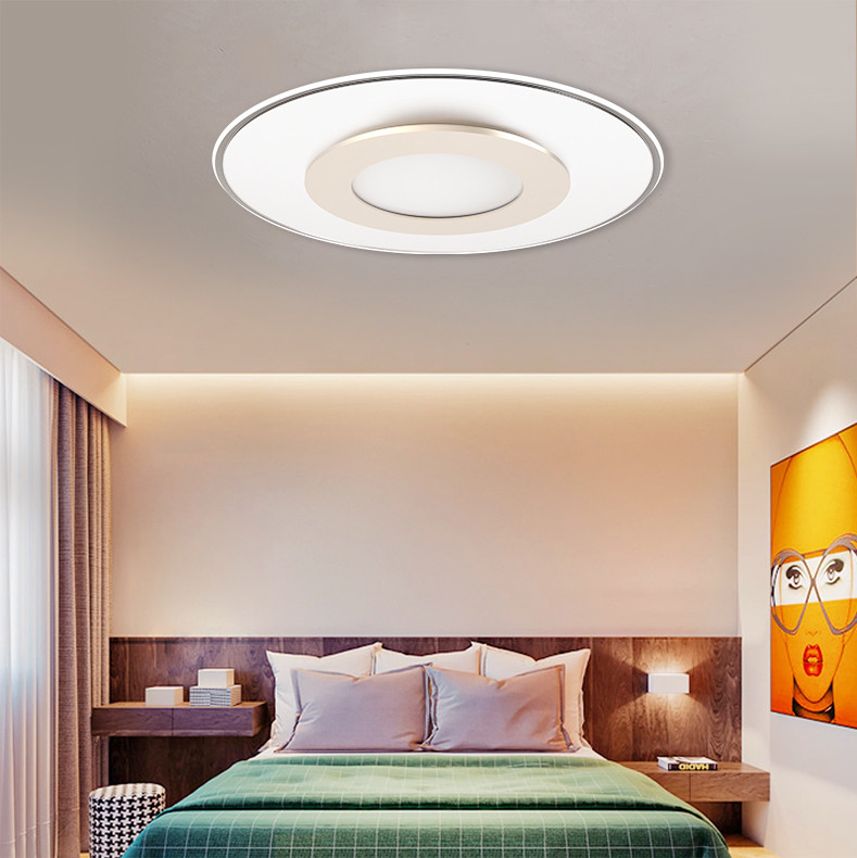 39W Modern Golden Stylish Design Round Led Inside Dimmable panel Light